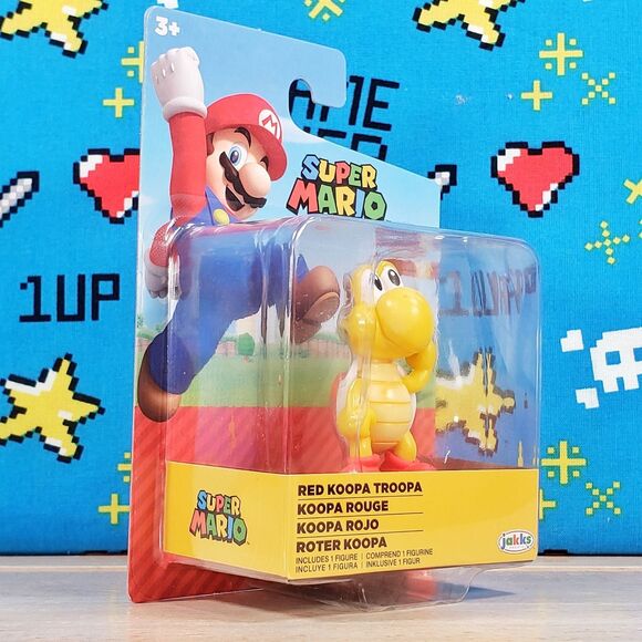 Jakks Pacific Super Mario Red Koopa Troopa 2.5" World of Nintendo Collectible - Picture 2 of 9